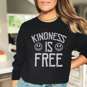 kindness is free long sleeve tee